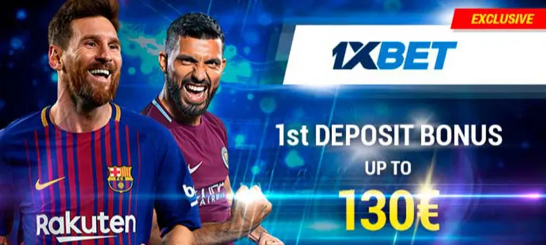 First deposit bonus up to 130 Euro in 1xBet